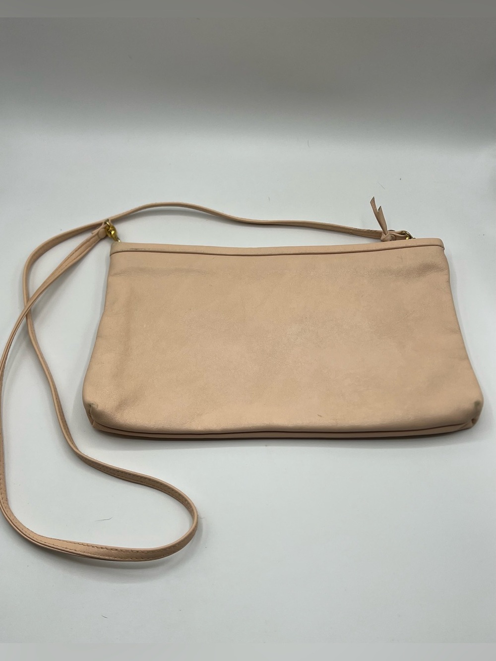 Nude Nordstrom Brand Leather Crossbody Bag